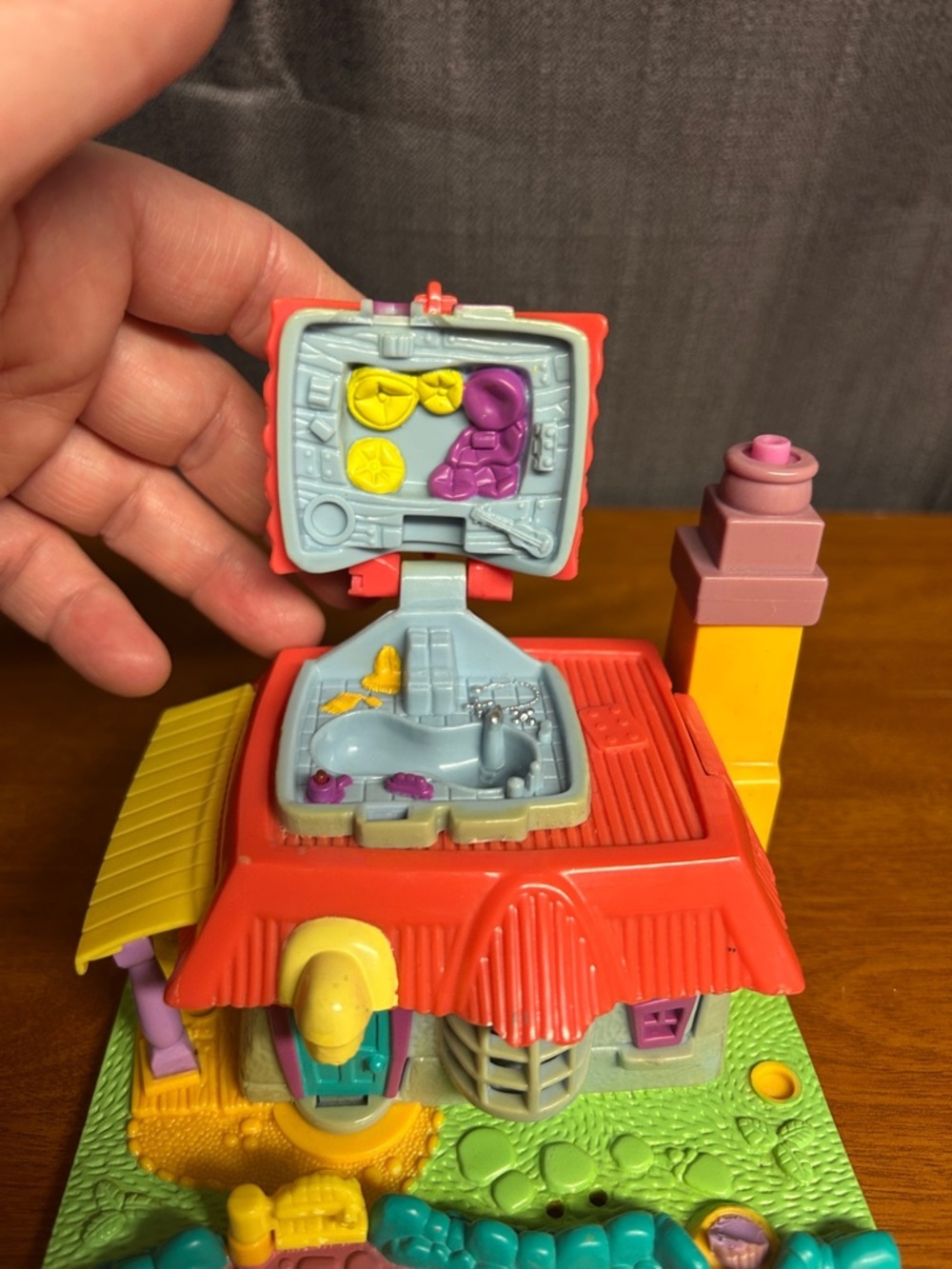 VINTAGE 1994 Polly Pocket Light Up Kitty House Animal Wonderland Collection - Picture 7 of 10